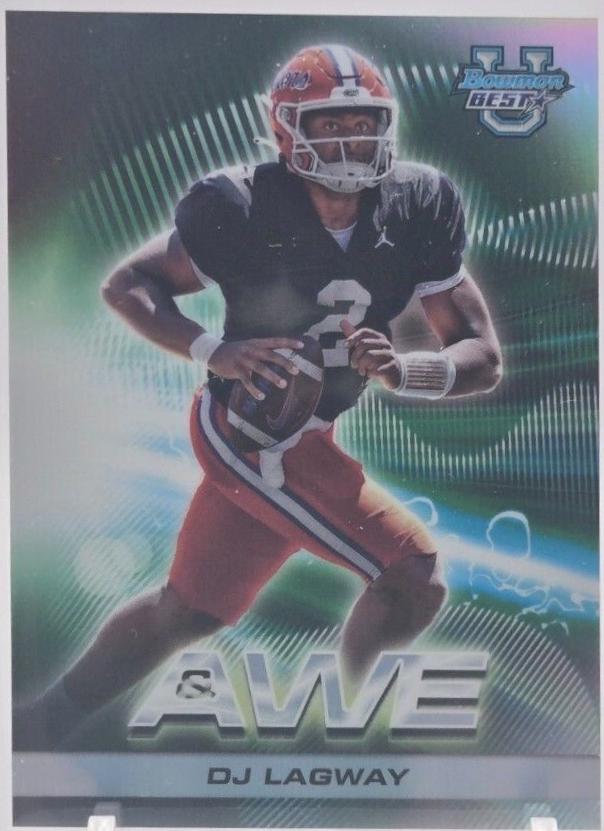 DJ Lagway #SA-3 Football Cards 2024 Bowman Best University Shock and Awe