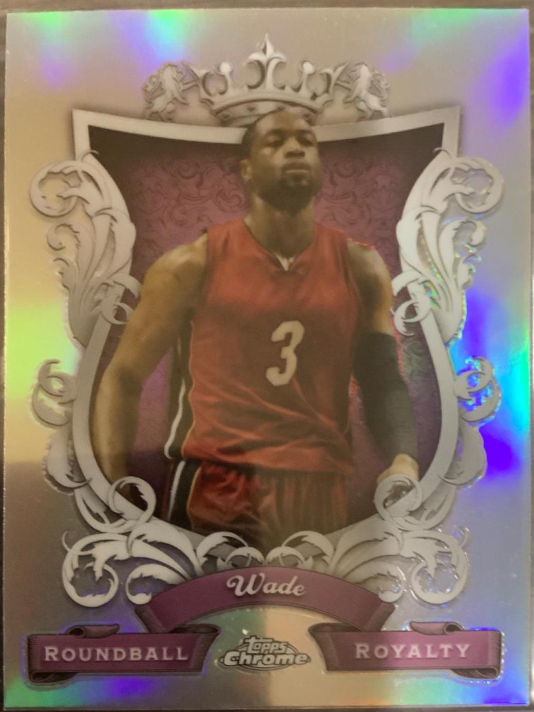 Dwayne Wade #RR-11 Basketball Cards 2023 Topps Chrome Roundball Royalty