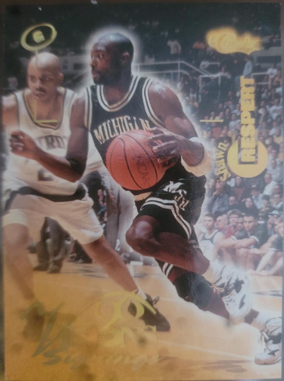 Shawn Respert #13 Basketball Cards 1996 Classic Visions Signings