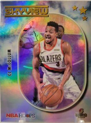 CJ McCollum #1 Basketball Cards 2021 Panini Hoops Skyview