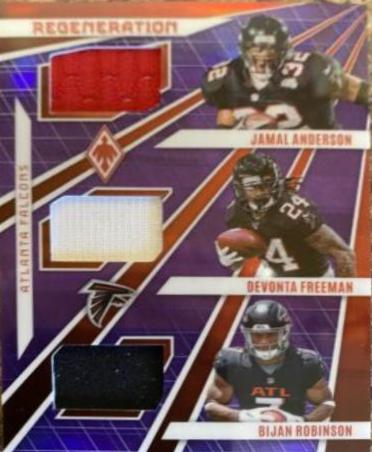 Jamal Anderson, Bijan Robinson,Devonta Freeman [Purple] #REG-2