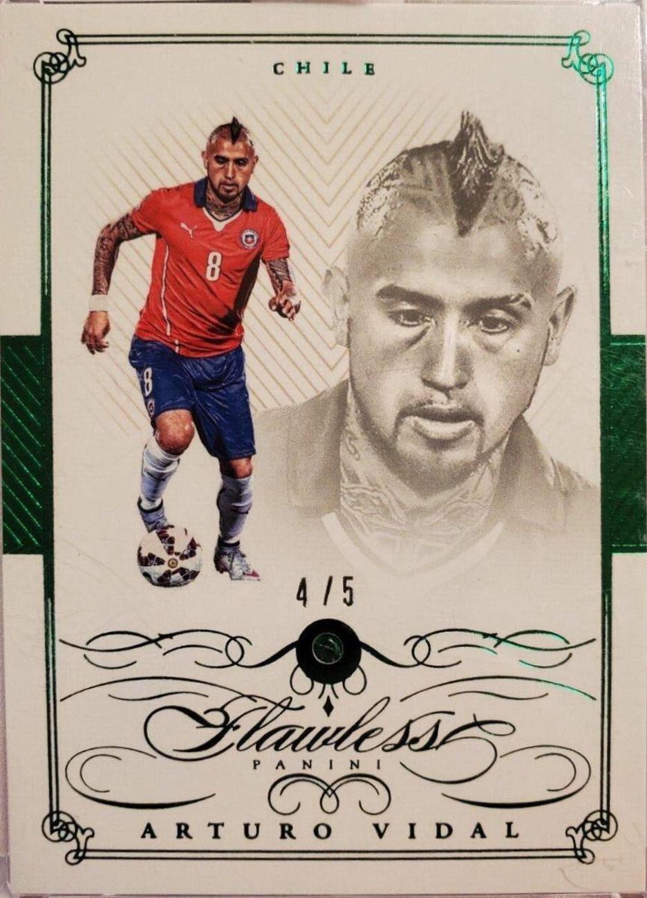 Arturo Vidal #56 Soccer Cards 2016 Panini Flawless