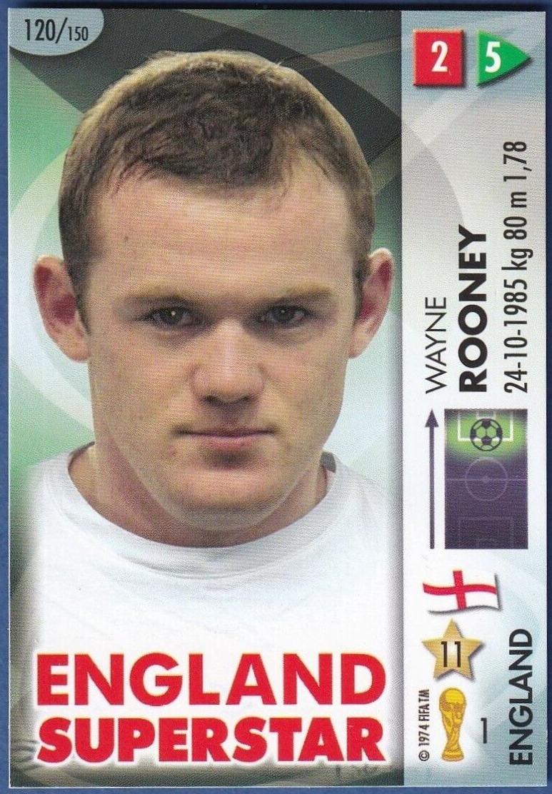 Wayne Rooney #120 2006 Panini Goaaal World Cup Germany Soccer