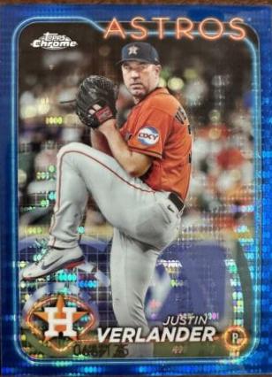 Justin Verlander [Sonar Blue Refractor] #291