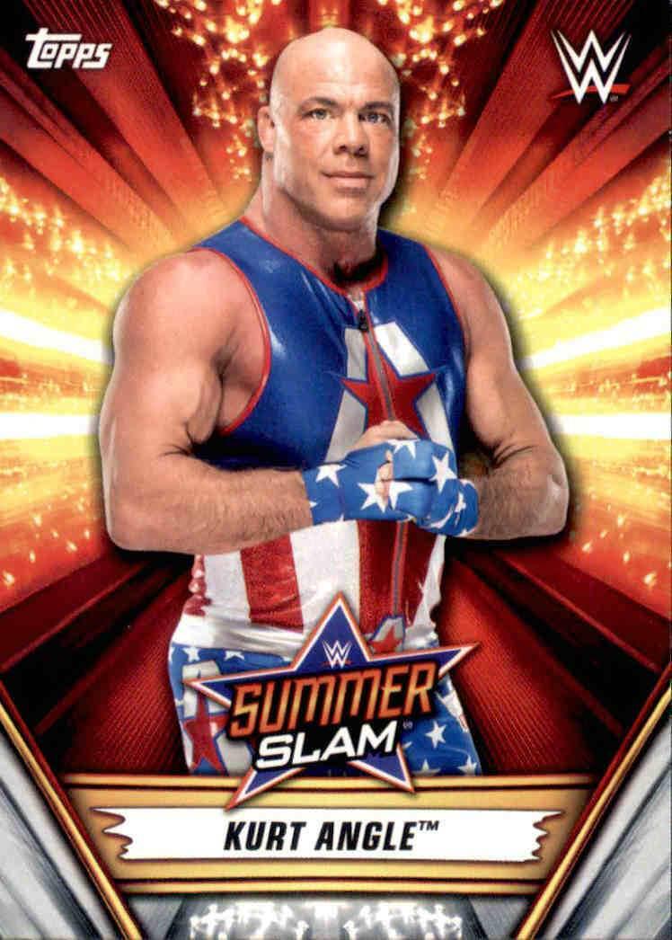 Kurt Angle #12 Wrestling Cards 2019 Topps WWE SummerSlam