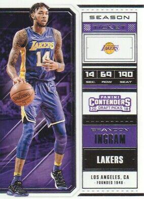 Brandon Ingram #5 Basketball Cards 2018 Panini Contenders Draft Picks