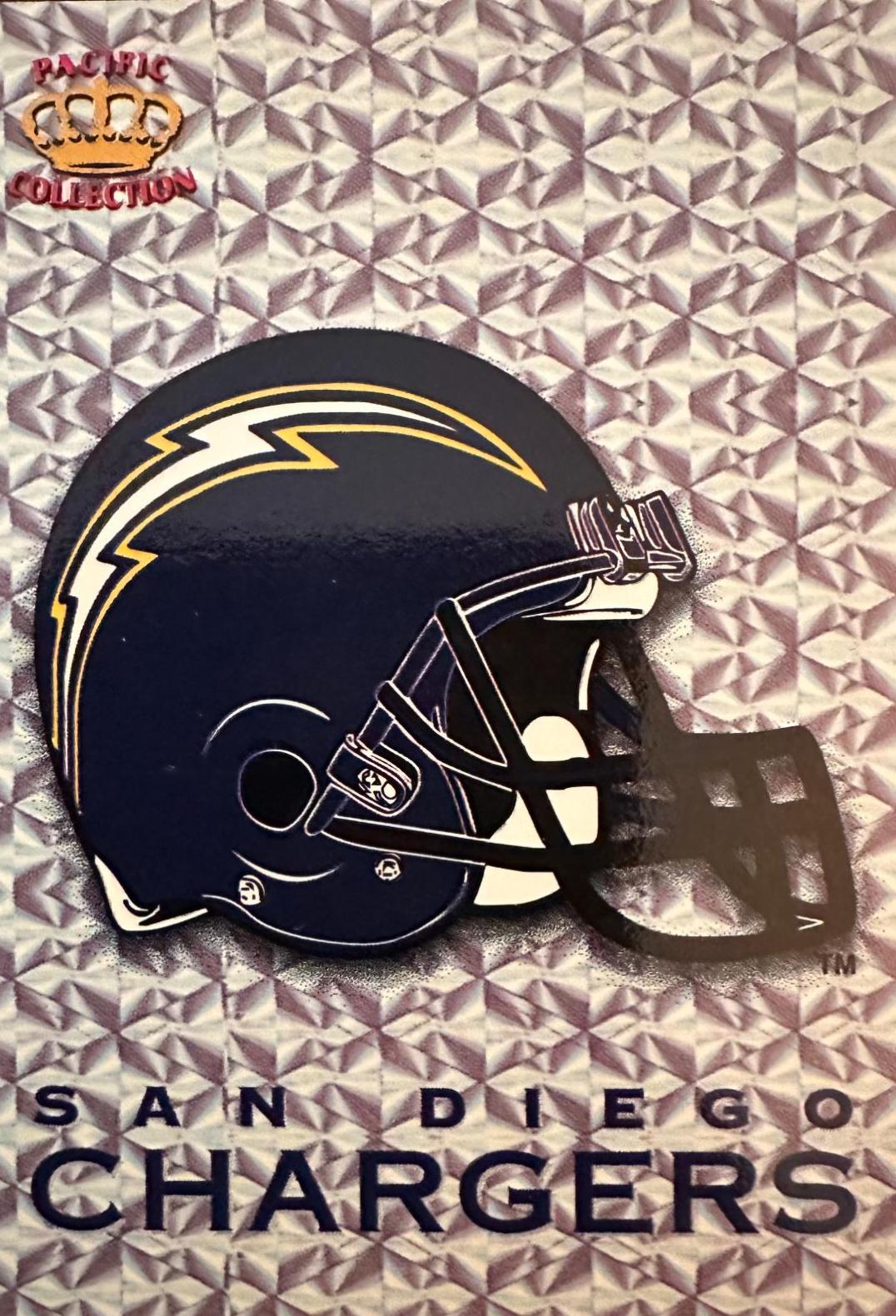 Chargers #26 1994 Pacific Prism Team Helmets Football