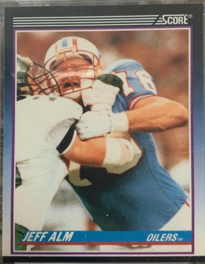 Jeff Alm #102T Football Cards 1990 Panini Score Supplemental