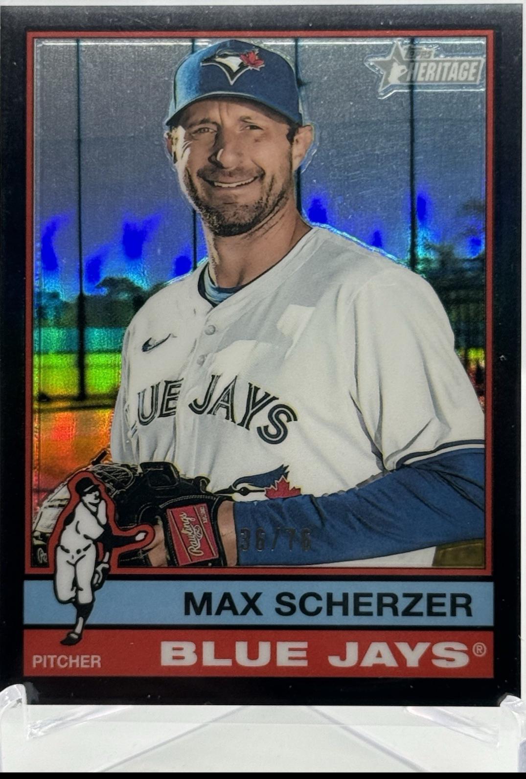 Max Scherzer [Black Refractor Chrome SP] #701