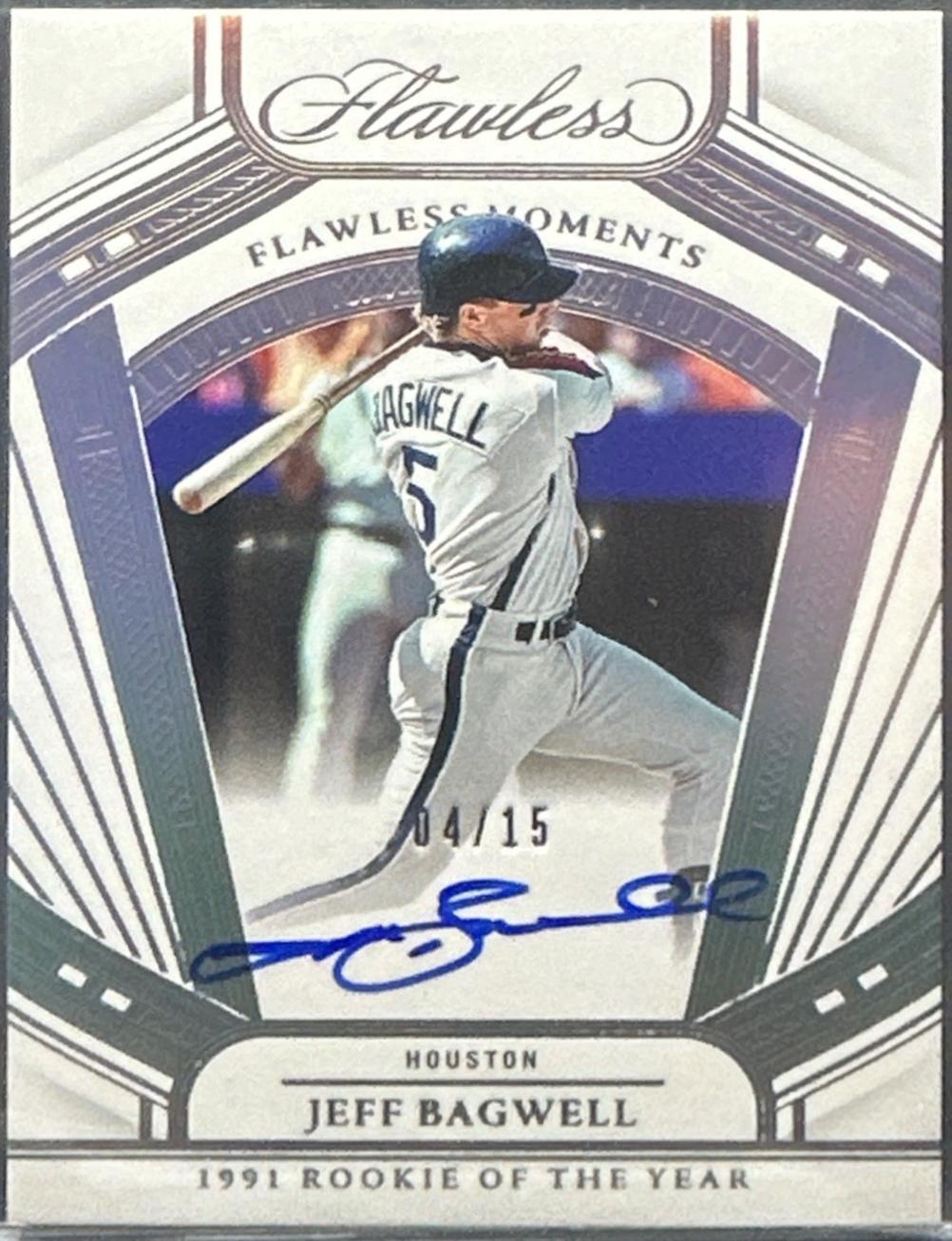 Jeff Bagwell #7 Baseball Cards 2024 Panini Flawless Moments Signature