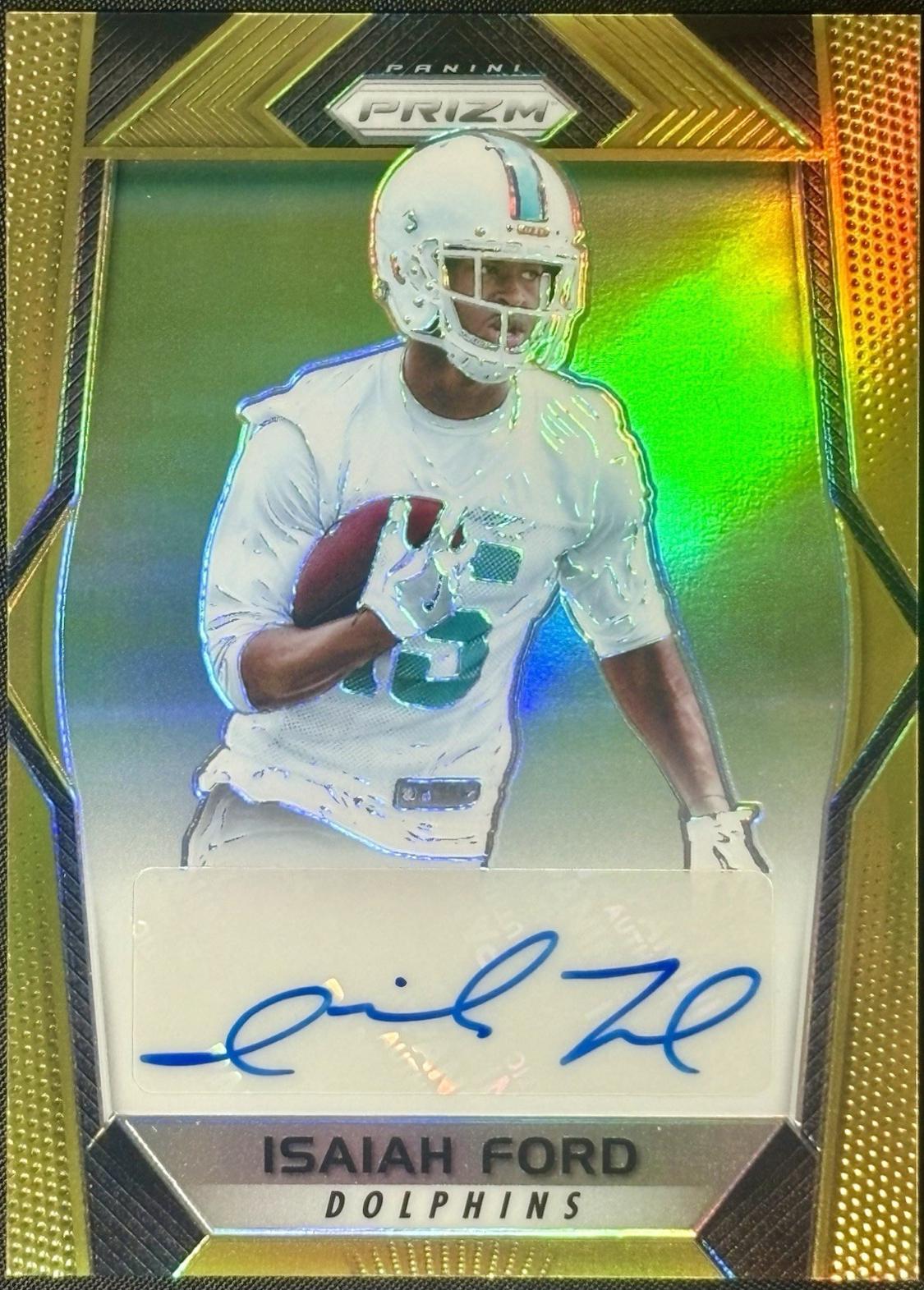 Isaiah Ford [Gold Prizm] #RA-IF
