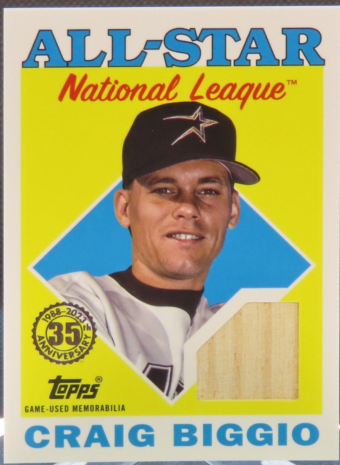 Craig Biggio #88ASR-CB Baseball Cards 2023 Topps 1988 All Star Relics