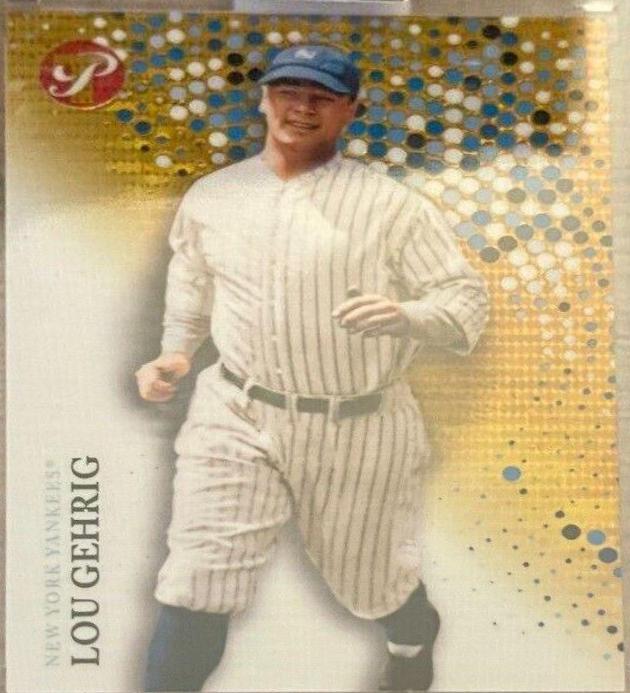 Lou Gehrig [Encased Gold Refractor] #87
