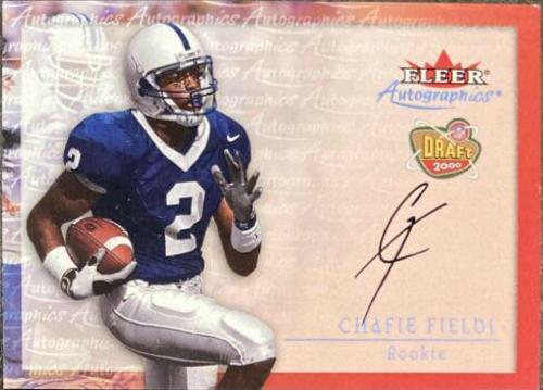 Chafie Fields Football Cards 2000 Fleer Autographics
