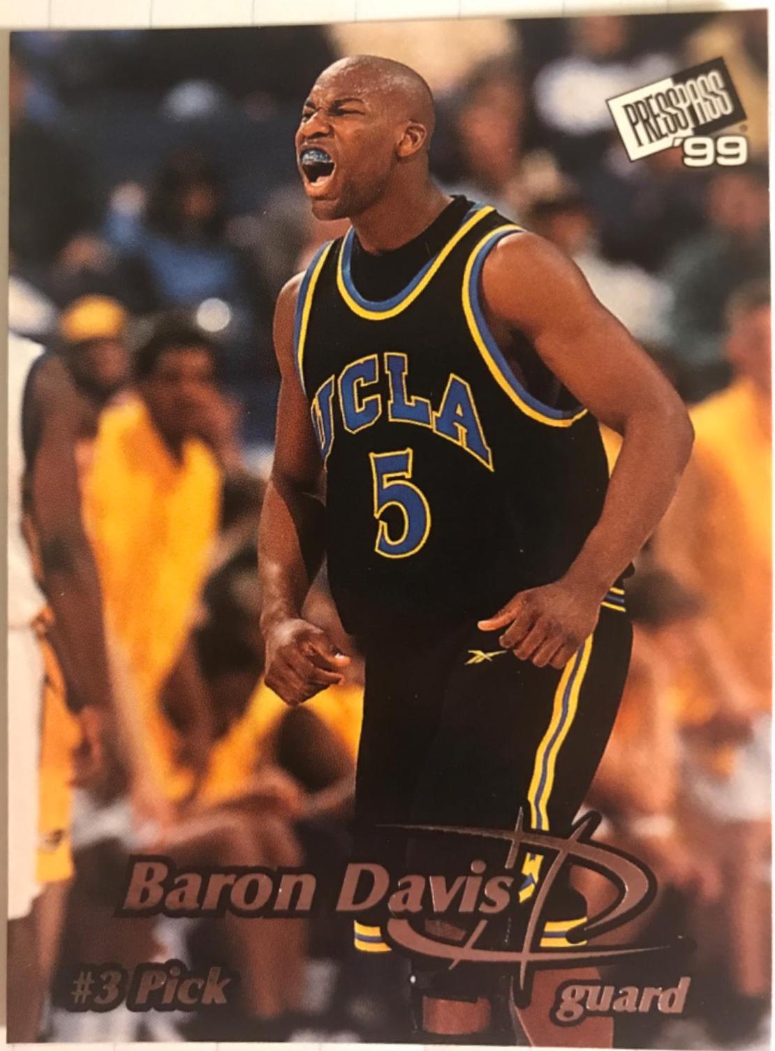 Baron Davis #3 Basketball Cards 1999 Press Pass