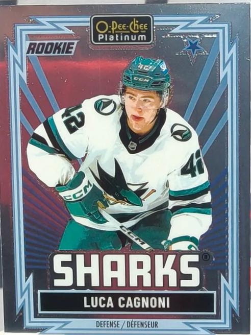 Luca Cagnoni #R-85 2025 O Pee Chee Platinum Retro Red Autograph Hockey