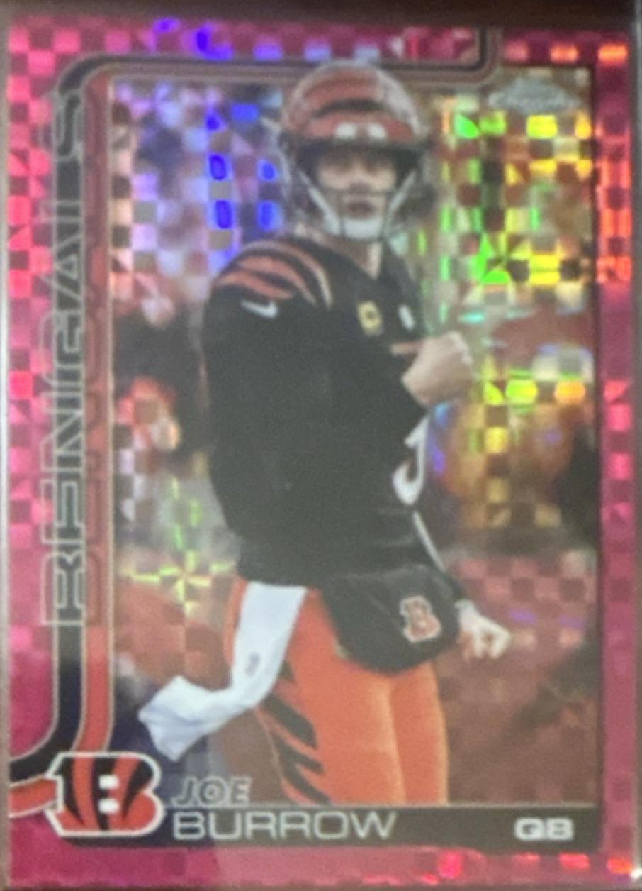 Joe Burrow [Hot Pink X-Fractor Refractor] #61