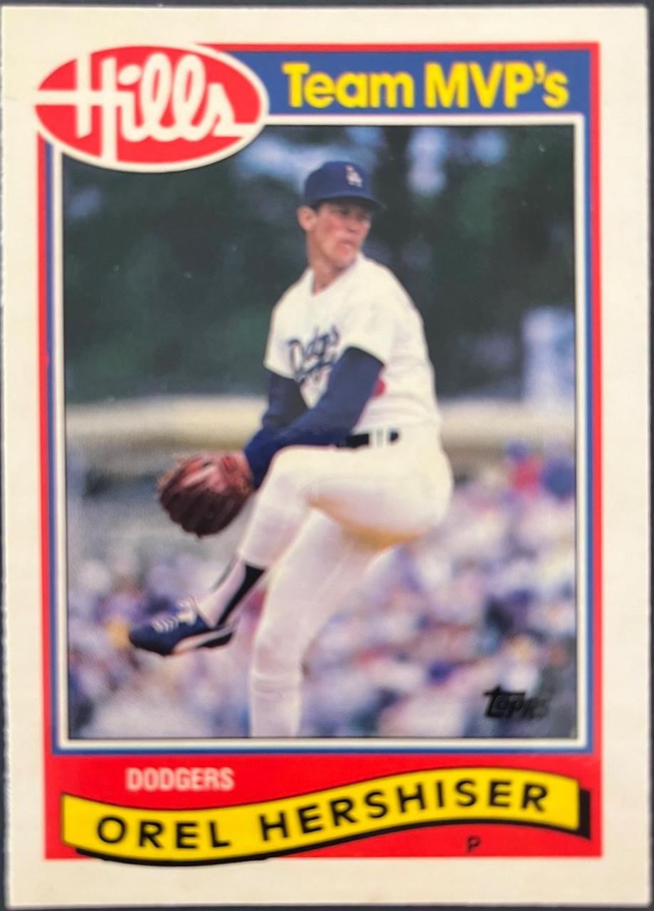 OREL HERSHISER #17 Baseball Cards 1989 Topps Hills Team MVP's