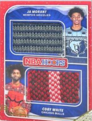 Ja Morant Coby White #SD-JC Basketball Cards 2019 Panini Hoops Rookie Sweaters Dual