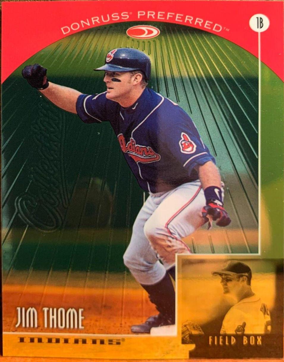 Jim Thome #34 Baseball Cards 1998 Donruss Preferred