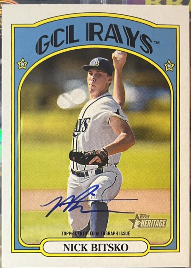 Nick Bitsko #ROA-NB 2021 Topps Heritage Minor League Baseball Real One Autographs