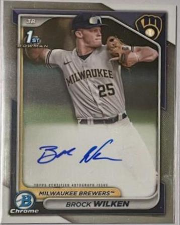 Brock Wilken #CPA-BW Baseball Cards 2024 Bowman Chrome Prospects Autograph