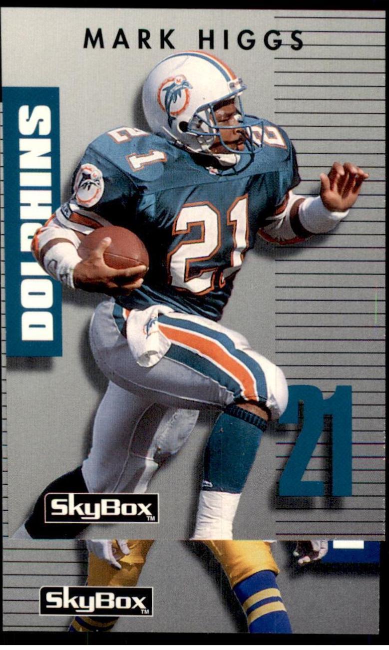 Mark Higgs #40 Football Cards 1992 Skybox Primetime