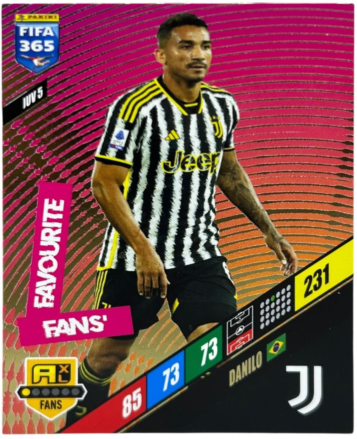 Danilo #JUV5 2024 Panini Adrenalyn XL FIFA 365