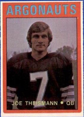 Joe Theismann #27 Football Cards 1972 O Pee Chee CFL