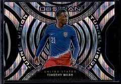 Timothy Weah [White Pulsar Electric Etch] #20 Soccer Cards 2023 Panini Obsidian Tunnel Vision Prices