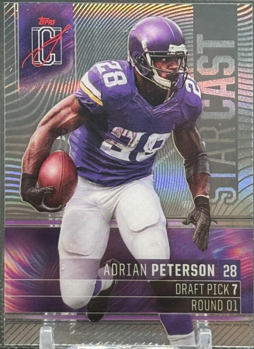 Adrian Peterson #SC-21 Football Cards 2024 Topps Signature Class Star Cast