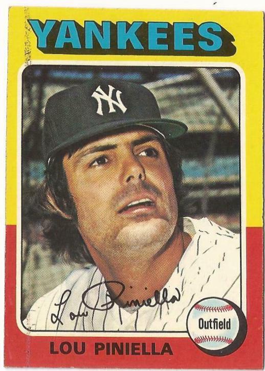 Lou Piniella #217 Baseball Cards 1975 Topps