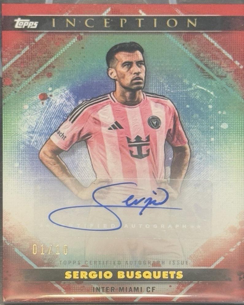 Sergio Busquets #38A 2025 Topps Inception MLS Autograph