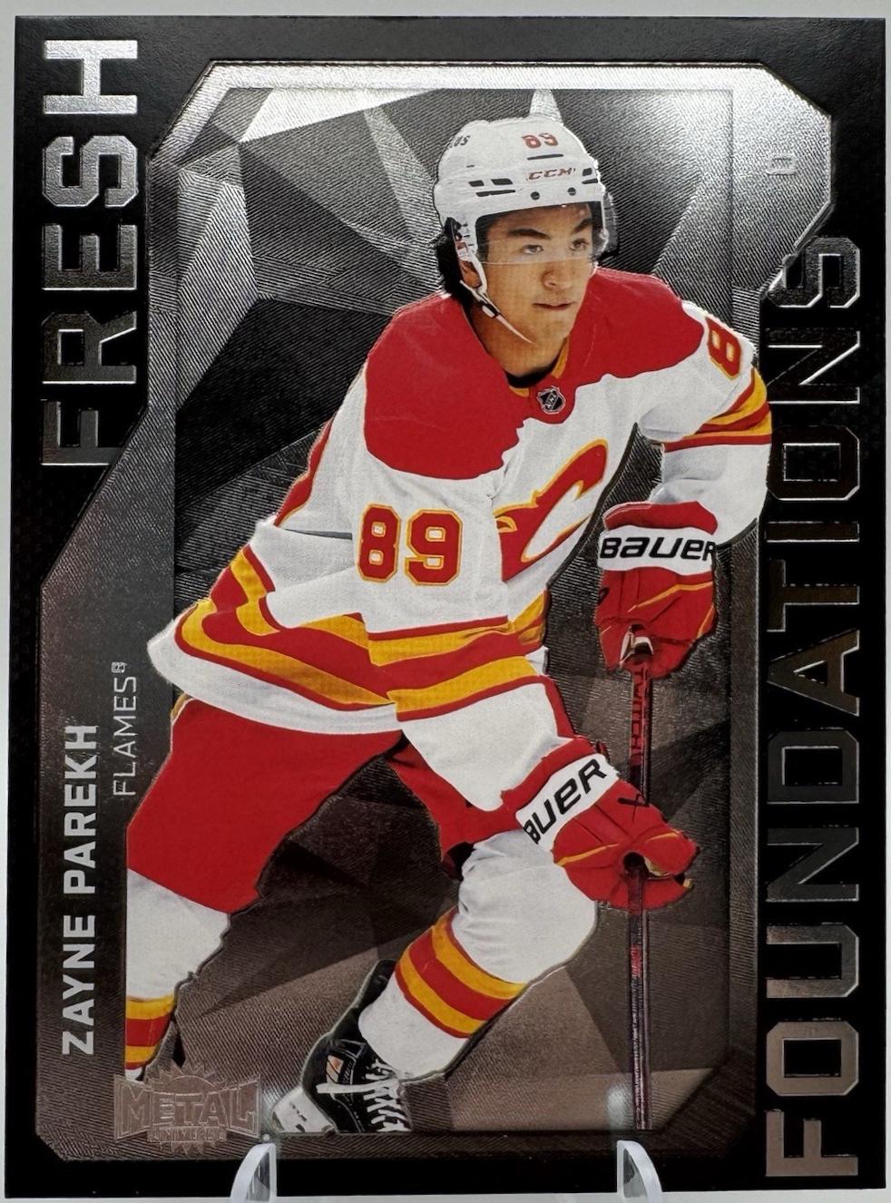 Zayne Parekh #FF-3 2025 Skybox Metal Universe Fresh Foundation Autograph Hockey