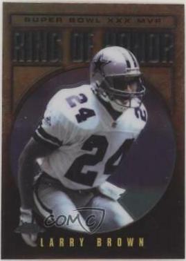 Larry Brown #LB30 Football Cards 2002 Topps Chrome Ring of Honor