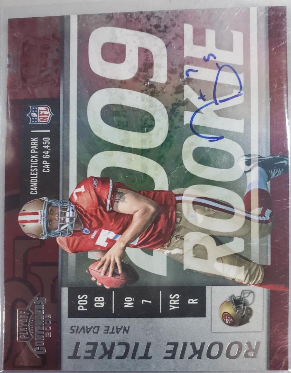 Nate Davis #133 2009 Playoff Contenders Football