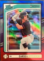 Carson Williams [Red Blue] #179 Baseball Cards 2024 Donruss Prices