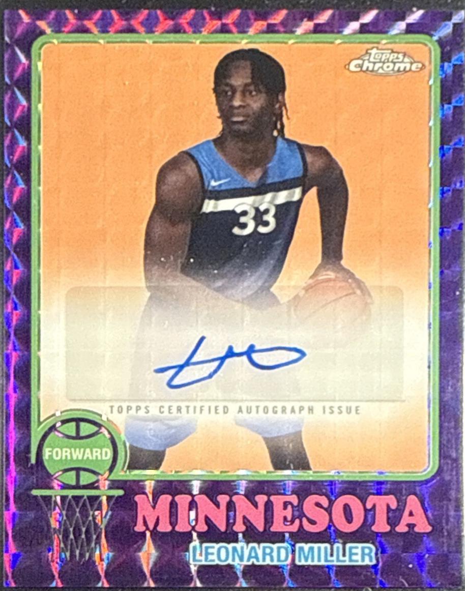 Leonard Miller [Purple Geometric Refractor] #73TA-LM