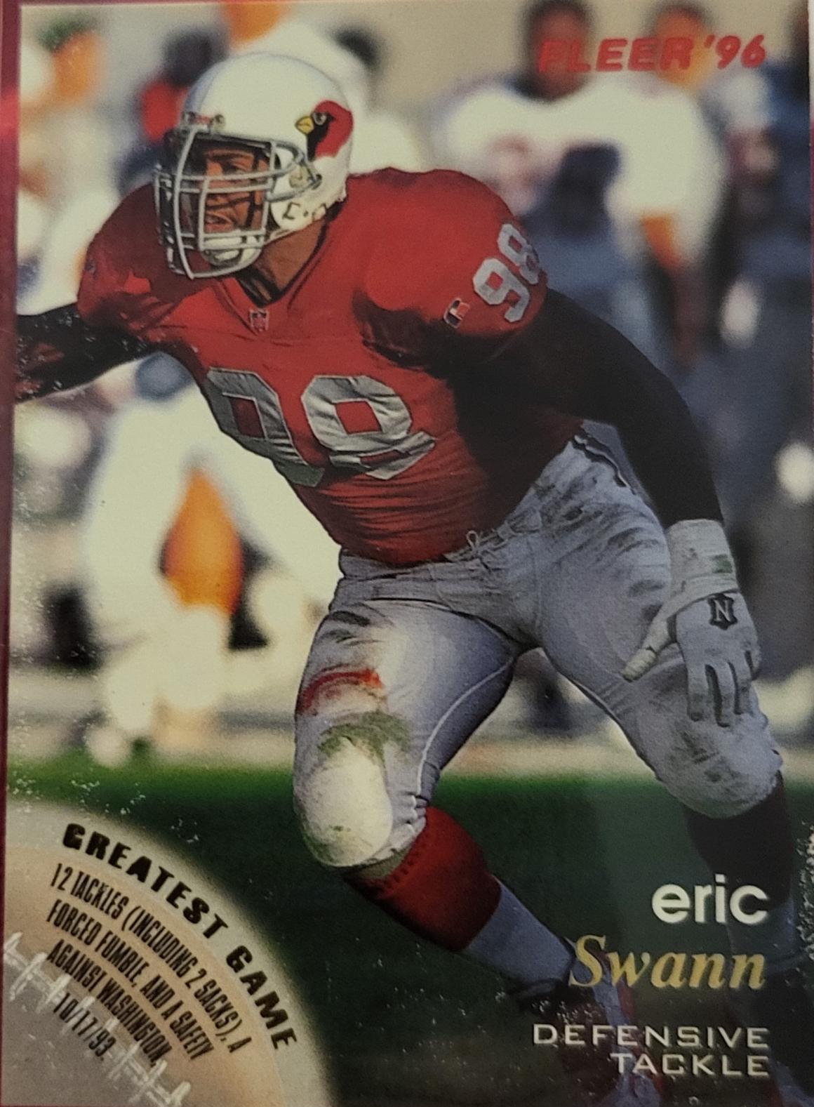 Eric Swann #4 Football Cards 1996 Fleer