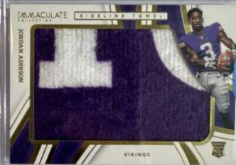 Jordan Addison #16 Football Cards 2023 Panini Immaculate Sideline Towel