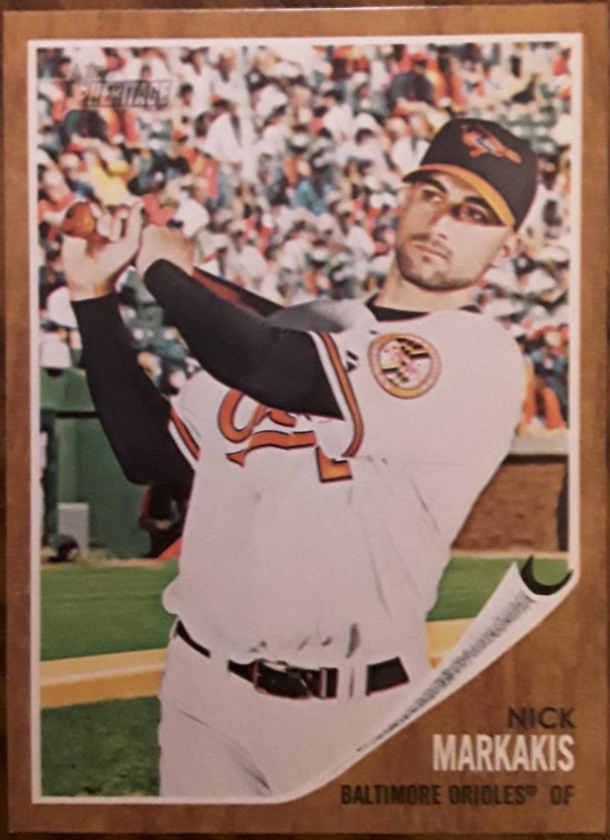 Nick Markakis #64 Baseball Cards 2011 Topps Heritage