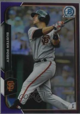 Buster Posey [Purple Refractor] #100