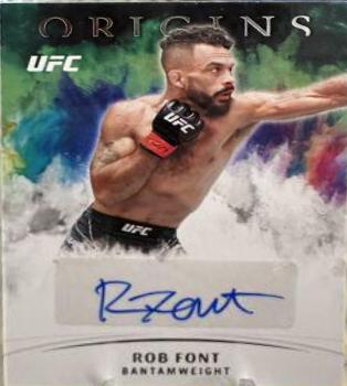 Rob Font #OA-RFT Ufc Cards 2022 Panini Chronicles UFC Origins Autographs