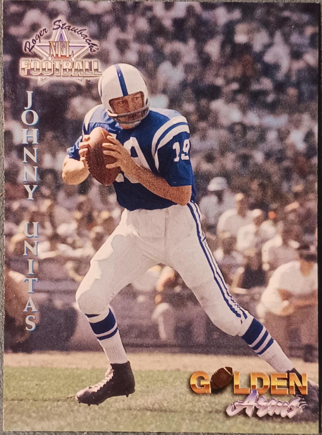 Johnny Unitas #80 1994 Ted Williams Co Football