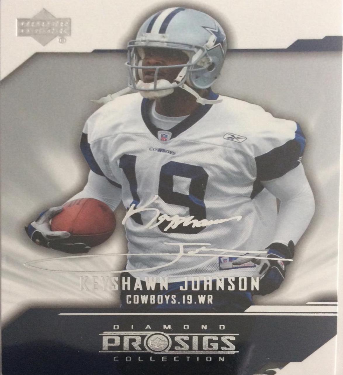 Keyshawn Johnson #25 Football Cards 2004 Upper Deck Diamond Pro Sigs