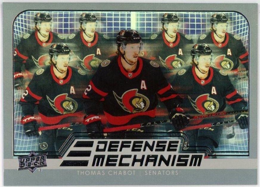 Thomas Chabot #DM-16 Hockey Cards 2022 Upper Deck Defense Mechanism