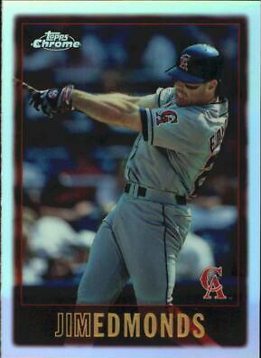 Jim Edmonds #28 Baseball Cards 1997 Topps Chrome