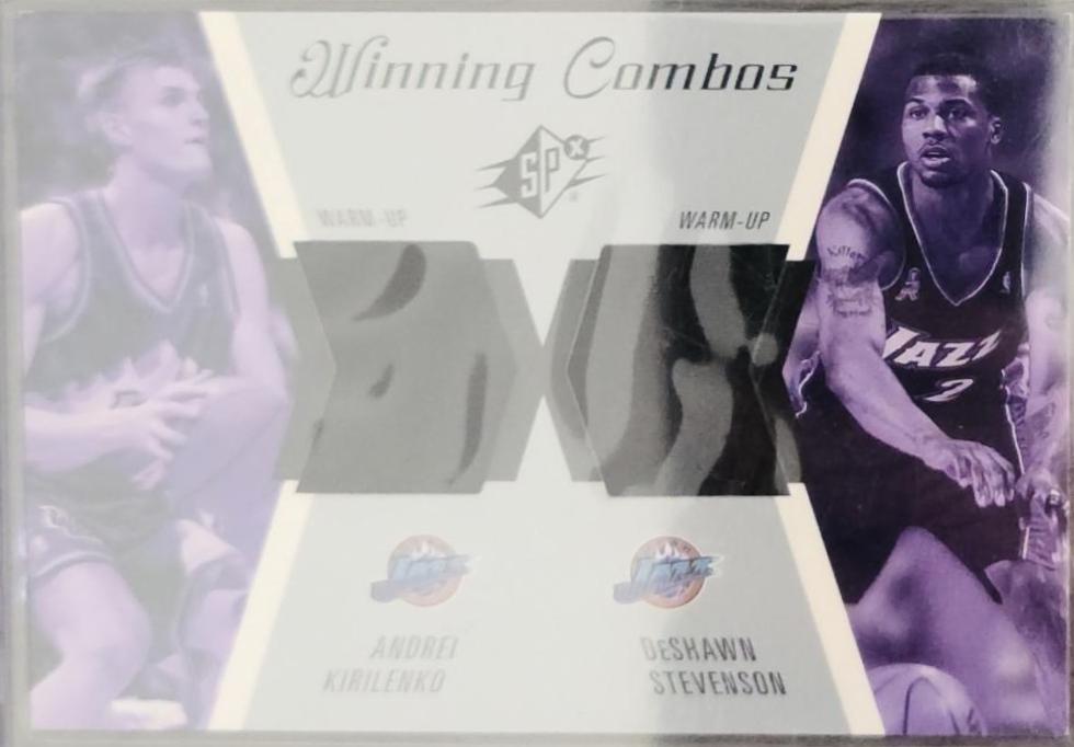 Andrei Kirilenko/DeShawn Stevenson #WC35 Basketball Cards 2003 Spx Winning Combos
