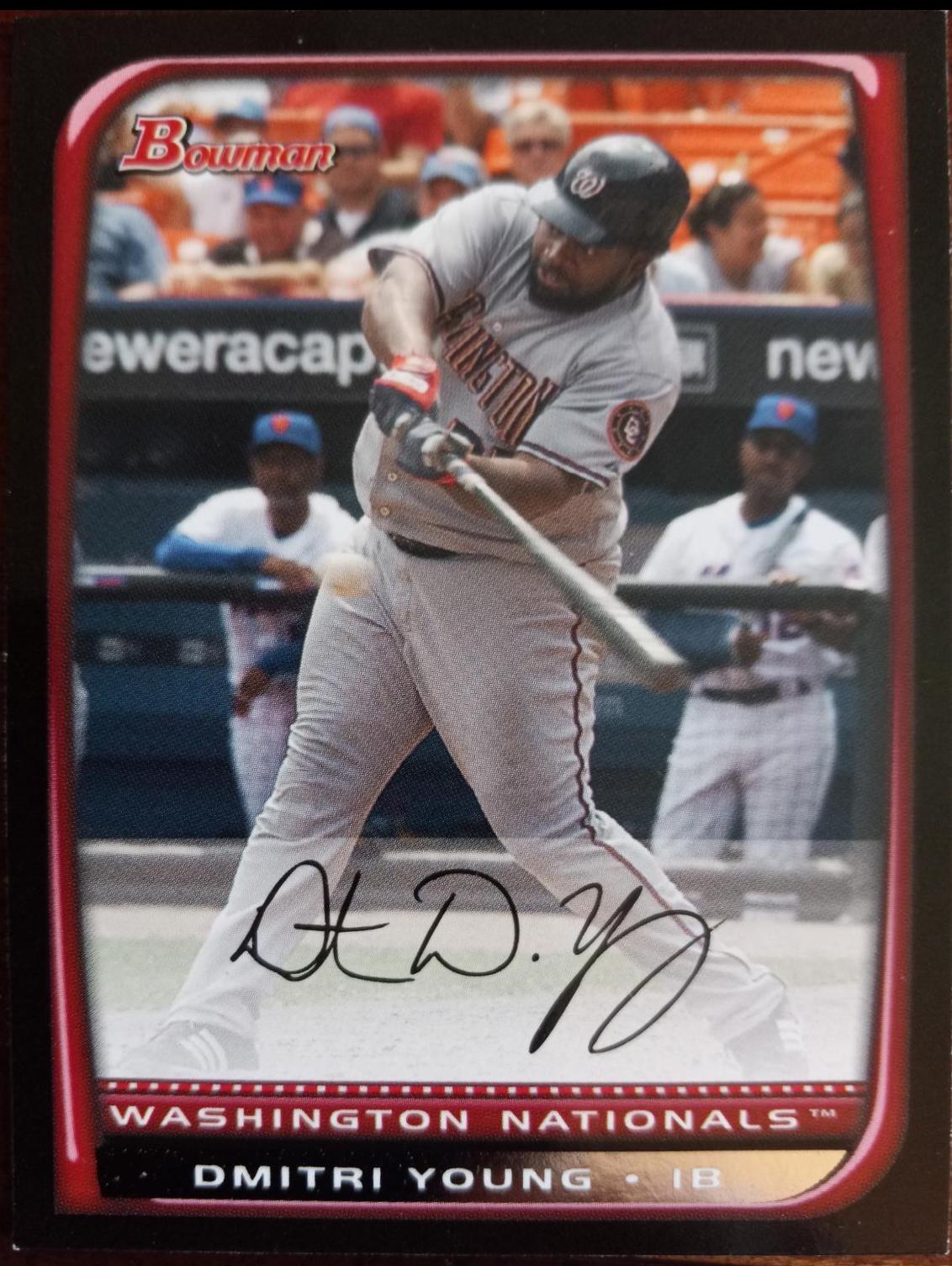 Dmitri Young #23 Baseball Cards 2008 Bowman