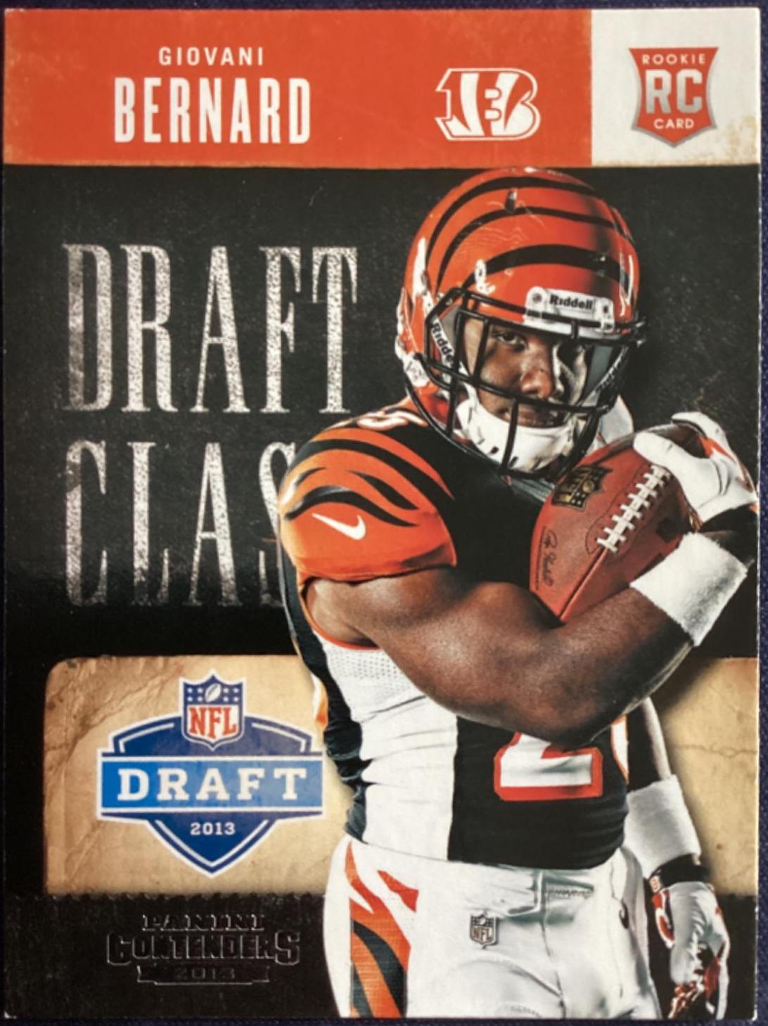 Giovani Bernard #5 Football Cards 2013 Panini Contenders Draft Class